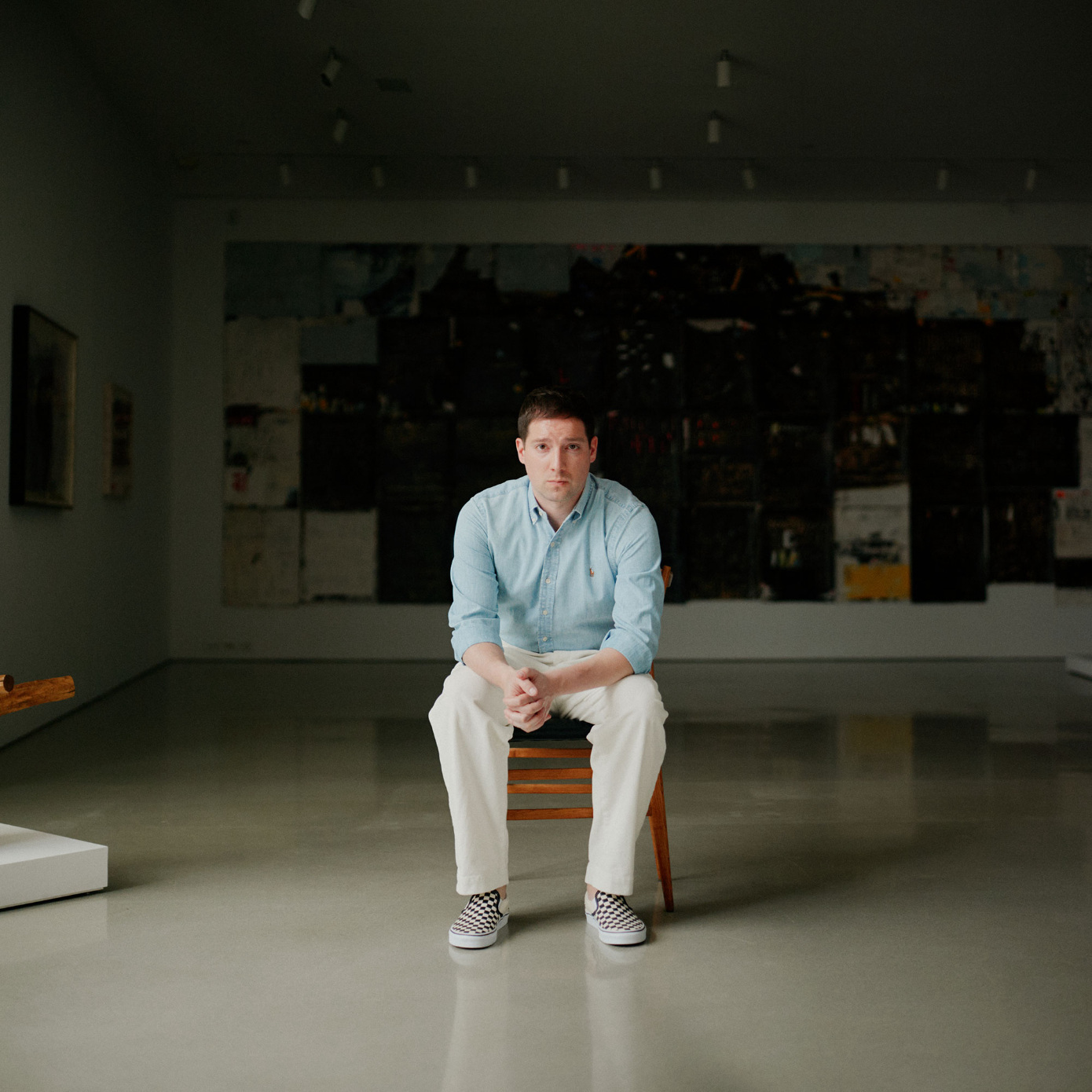 man sitting on chair